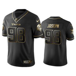 Men 2019 Golden Edition Vapor Untouchable Limited Minnesota Vikings #98 Linval Joseph Black Jersey