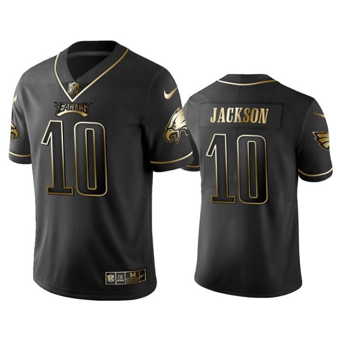 Men 2019 Golden Edition Vapor Untouchable Limited Philadelphia Eagles #10 DeSean Jackson Black Jersey