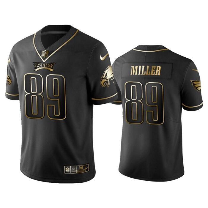 Men 2019 Golden Edition Vapor Untouchable Limited Philadelphia Eagles #89 Braxton Miller Black Jersey