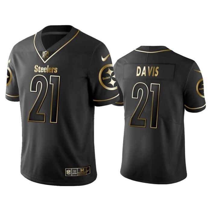 Men 2019 Golden Edition Vapor Untouchable Limited Pittsburgh Steelers #21 Sean Davis Black Jersey