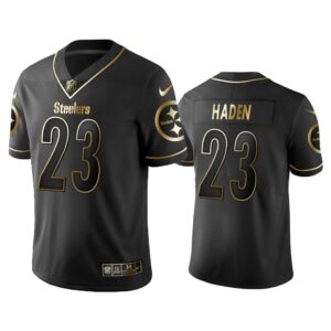 Men 2019 Golden Edition Vapor Untouchable Limited Pittsburgh Steelers #23 Joe Haden Black Jersey