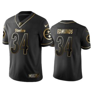 Men 2019 Golden Edition Vapor Untouchable Limited Pittsburgh Steelers #34 Terrell Edmunds Black Jersey