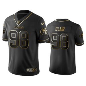 Men 2019 Golden Edition Vapor Untouchable Limited San Francisco 49ers #98 Ronald Blair Black Jersey