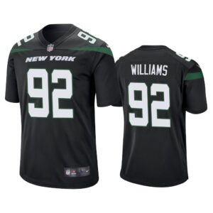 Men 2019 Leonard Williams #92 New York Jets Black Game Jersey