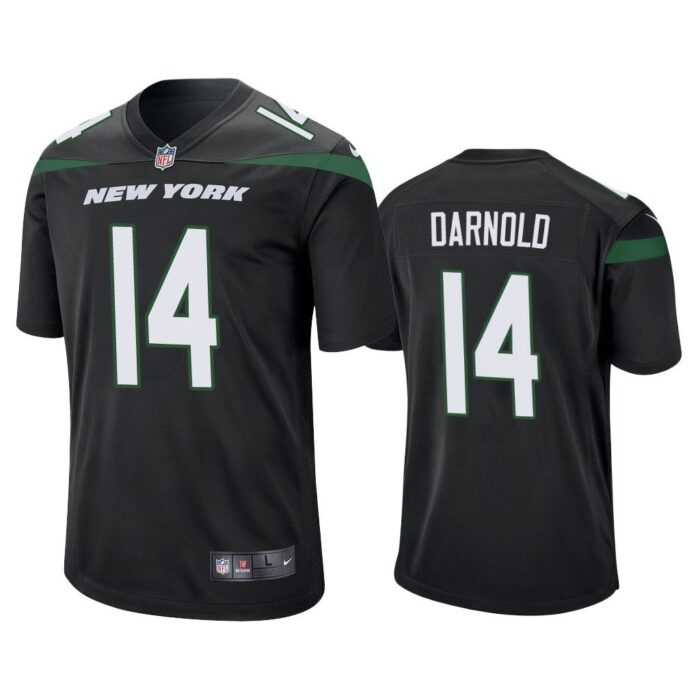 Men 2019 Sam Darnold #14 New York Jets Black Game Jersey