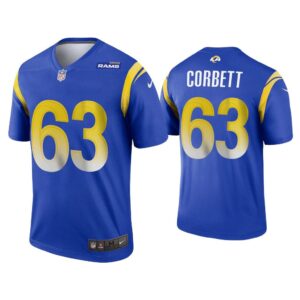 Men 2020 Austin Corbett Los Angeles Rams Royal Legend Jersey