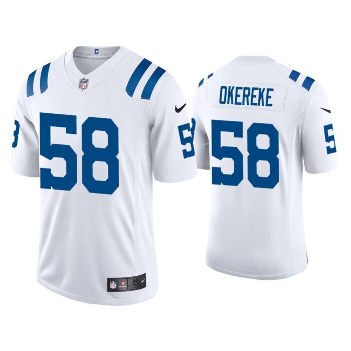 Men 2020 Bobby Okereke Indianapolis Colts White Vapor Limited Jersey