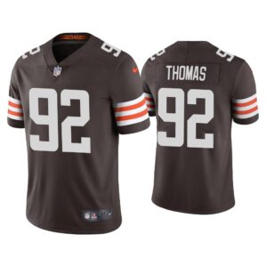 Men 2020 Chad Thomas Cleveland Browns Brown Vapor Limited Jersey