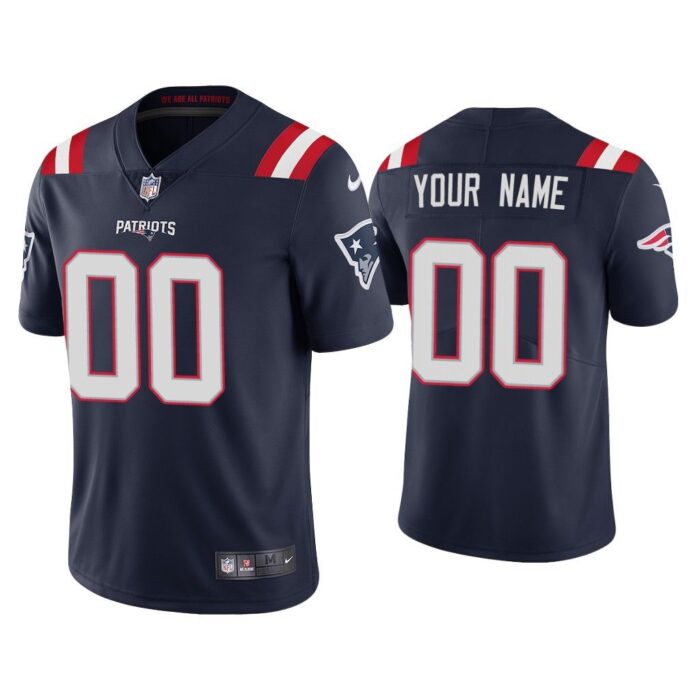 Men 2020 Custom New England Patriots Navy Vapor Limited Jersey