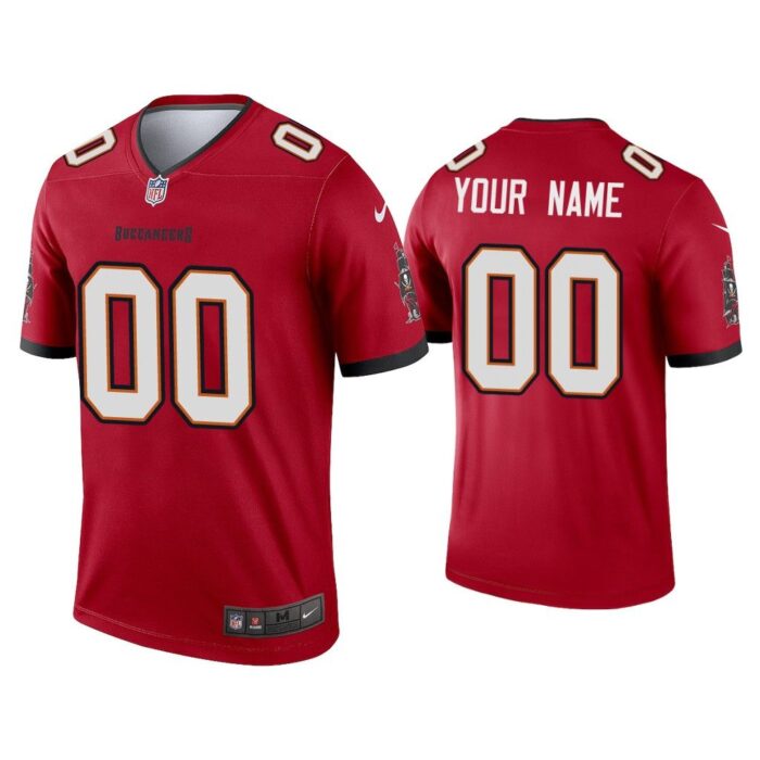 Men 2020 Custom Tampa Bay Buccaneers Red Legend Jersey