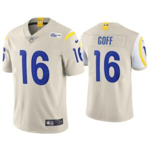 Men 2020 Jared Goff Los Angeles Rams White Vapor Limited Jersey