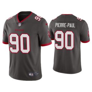 Men 2020 Jason Pierre-Paul Tampa Bay Buccaneers Pewter Vapor Limited Jersey