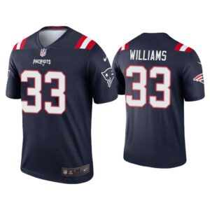 Men 2020 Joejuan Williams New England Patriots Navy Legend Jersey