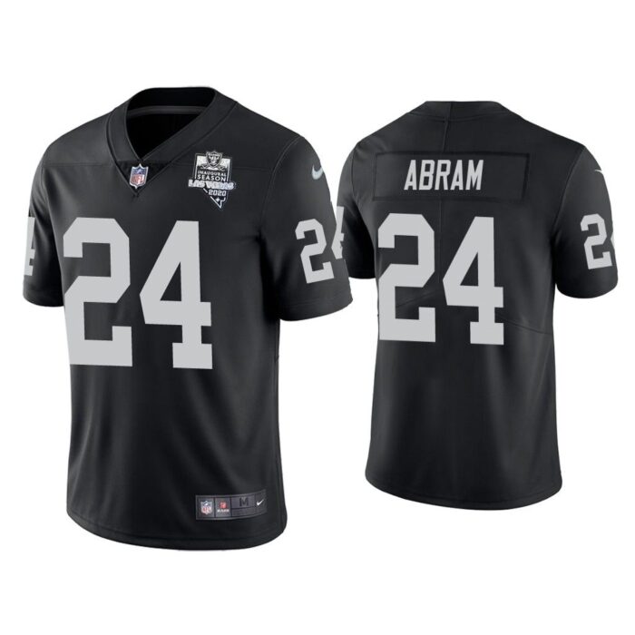 Men 2020 Johnathan Abram Las Vegas Raiders Black Inaugural Season Vapor Limited Jersey