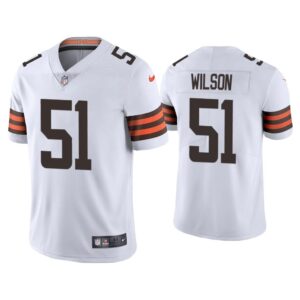 Men 2020 Mack Wilson Cleveland Browns White Vapor Limited Jersey