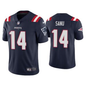 Men 2020 Mohamed Sanu New England Patriots Navy Vapor Limited Jersey