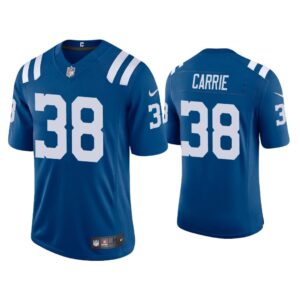 Men 2020 T.J. Carrie Indianapolis Colts Royal Vapor Limited Jersey