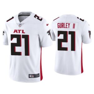 Men 2020 Todd Gurley II Atlanta Falcons White Vapor Limited Jersey