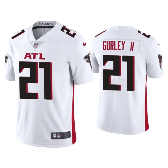 Men 2020 Todd Gurley II Atlanta Falcons White Vapor Limited Jersey