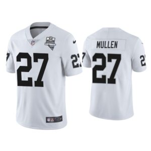 Men 2020 Trayvon Mullen Las Vegas Raiders White Inaugural Season Vapor Limited Jersey