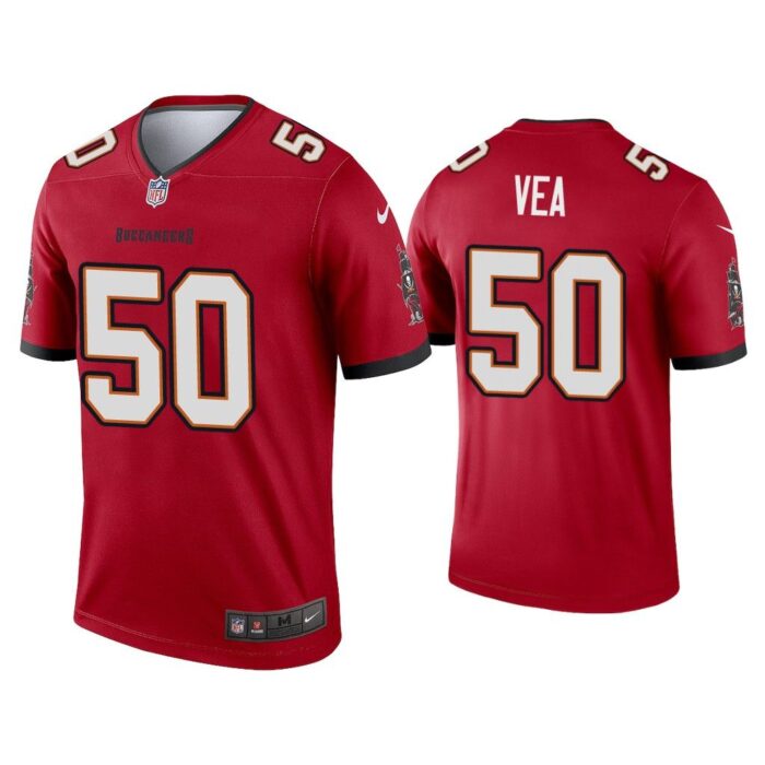 Men 2020 Vita Vea Tampa Bay Buccaneers Red Legend Jersey