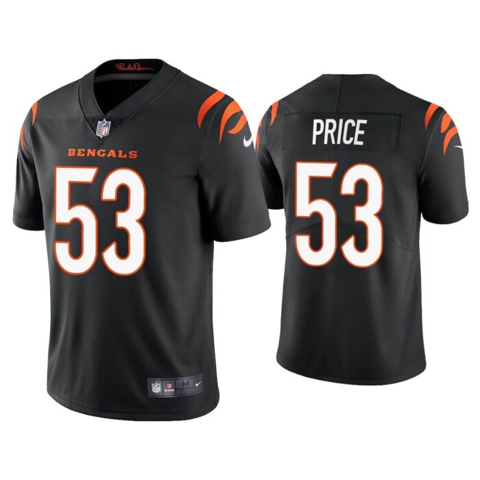 Men 2021 Billy Price Cincinnati Bengals Black Vapor Limited Jersey