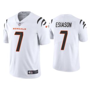 Men 2021 Boomer Esiason Cincinnati Bengals White Vapor Limited Jersey