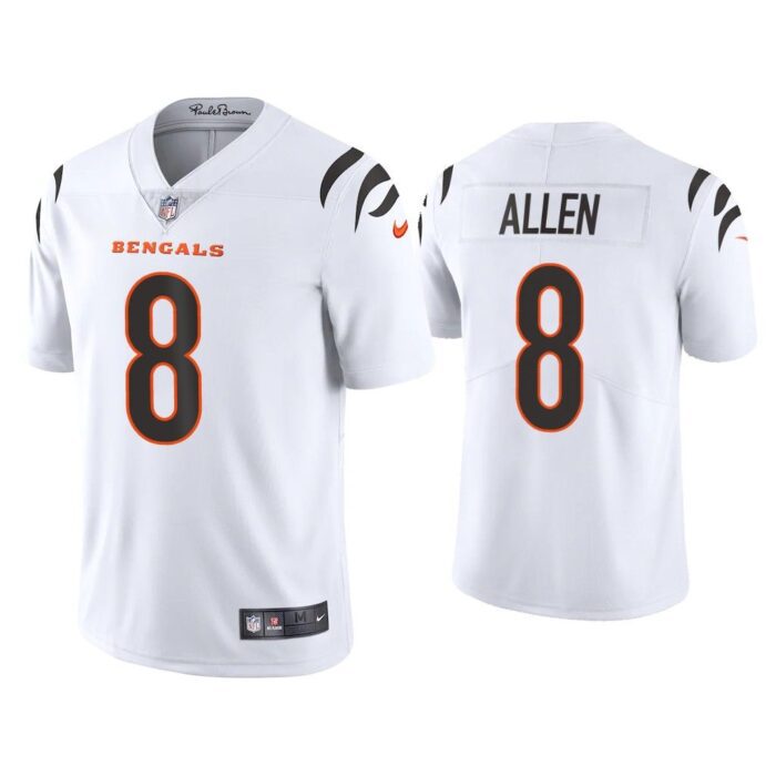 Men 2021 Brandon Allen Cincinnati Bengals White Vapor Limited Jersey