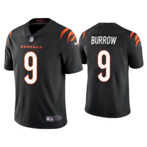 Men 2021 Joe Burrow Cincinnati Bengals Black Vapor Limited Jersey