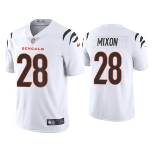 Men 2021 Joe Mixon Cincinnati Bengals White Vapor Limited Jersey