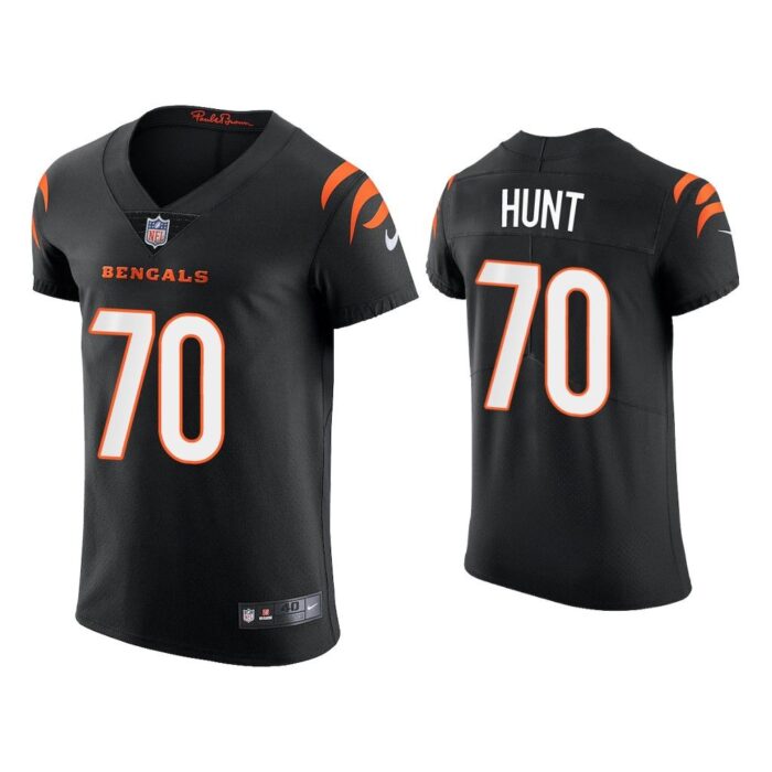 Men 2021 Margus Hunt Cincinnati Bengals Black Vapor Elite Jersey