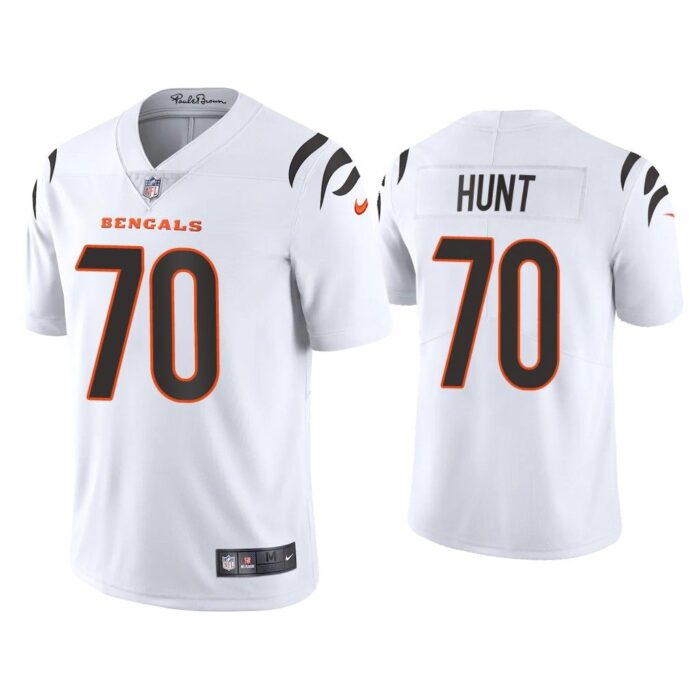 Men 2021 Margus Hunt Cincinnati Bengals White Vapor Limited Jersey