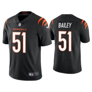 Men 2021 Markus Bailey Cincinnati Bengals Black Vapor Limited Jersey