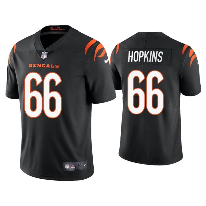 Men 2021 Trey Hopkins Cincinnati Bengals Black Vapor Limited Jersey