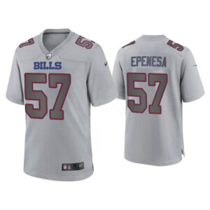 Men A.J. Epenesa Buffalo Bills Gray Atmosphere Fashion Game Jersey