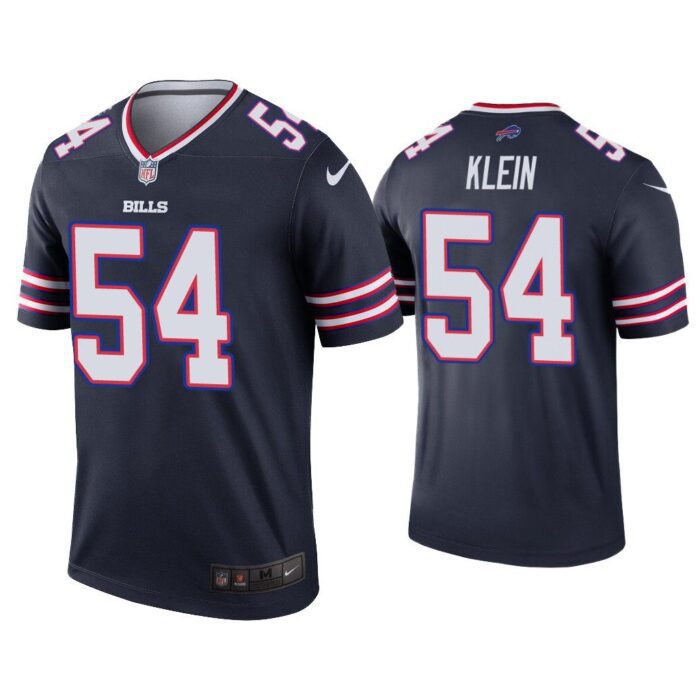 Men A.J. Klein Buffalo Bills Navy Inverted Legend Jersey