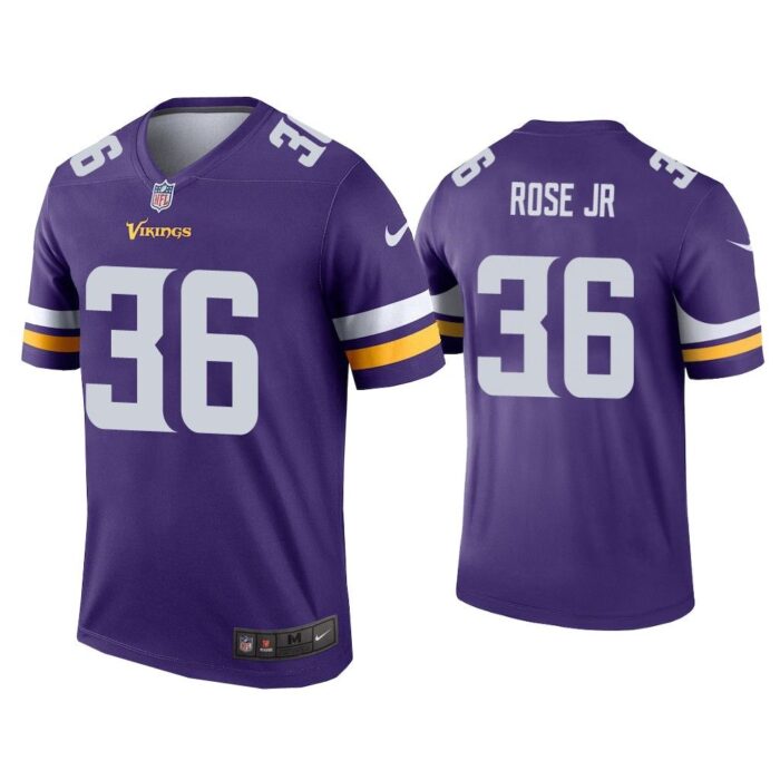 Men A.J. Rose Jr. Minnesota Vikings Purple Legend Jersey