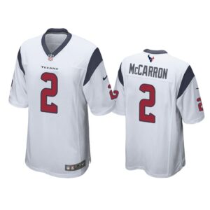 Men AJ McCarron #2 Houston Texans White Game Jersey