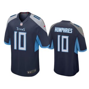 Men Adam Humphries #10 Tennessee Titans Navy Game Jersey