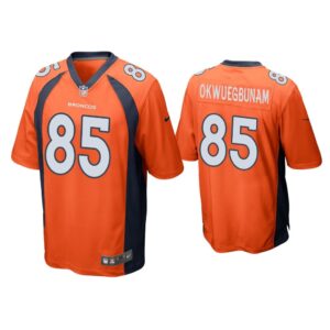 Men Albert Okwuegbunam Denver Broncos Orange Game Jersey