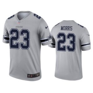 Men Alfred Morris Dallas Cowboys Gray Inverted Legend Jersey