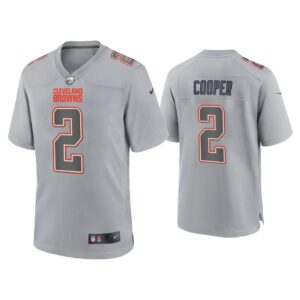 Men Amari Cooper Cleveland Browns Gray Atmosphere Fashion Game Jersey