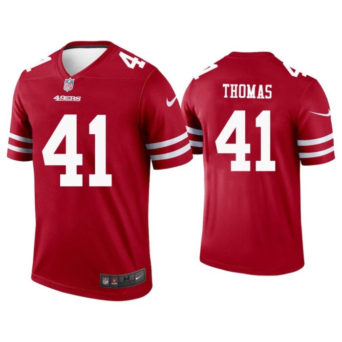 Men Ambry Thomas San Francisco 49ers Scarlet Legend Jersey