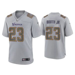 Men Andrew Booth Jr. Minnesota Vikings Gray Atmosphere Fashion Game Jersey