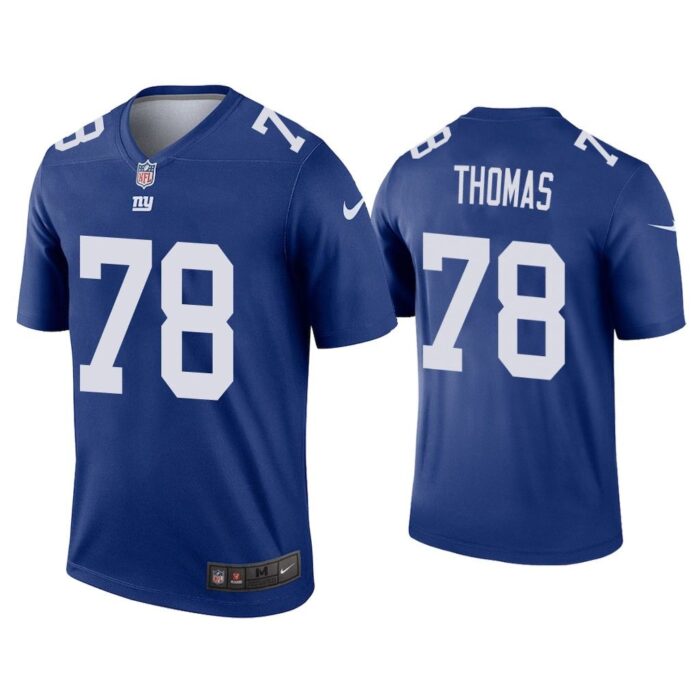 Men Andrew Thomas New York Giants Royal Legend Jersey