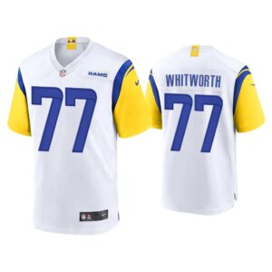 Men Andrew Whitworth Los Angeles Rams White Alternate Game Jersey