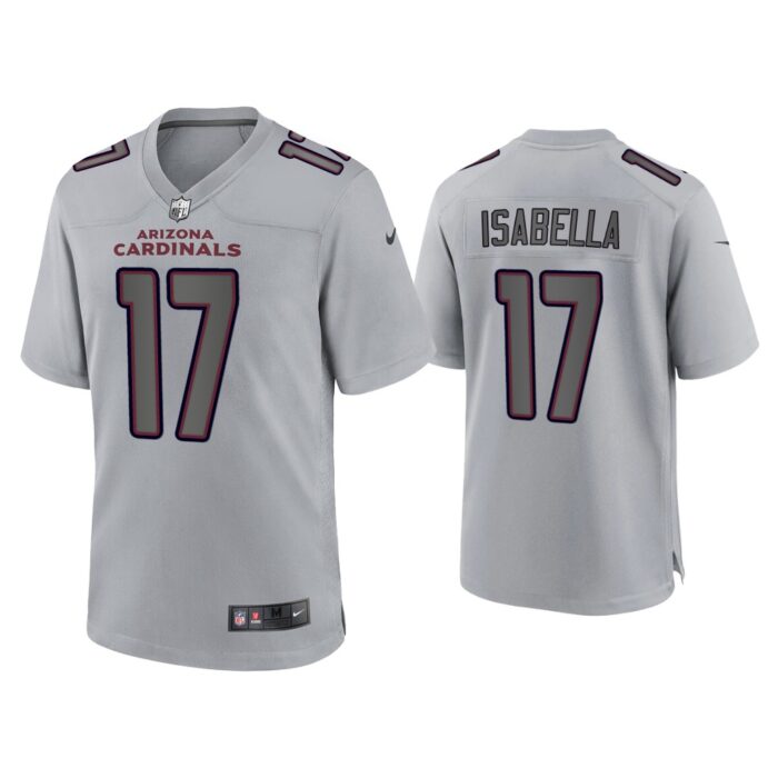 Men Andy Isabella Arizona Cardinals Gray Atmosphere Fashion Game Jersey