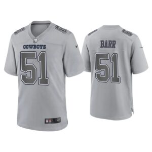 Men Anthony Barr Dallas Cowboys Gray Atmosphere Fashion Game Jersey