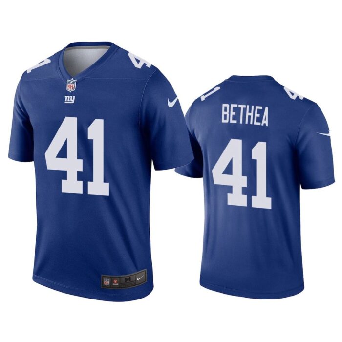 Men Antoine Bethea #41 New York Giants Royal Legend Jersey