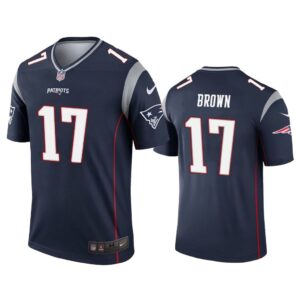 Men Antonio Brown New England Patriots Navy Legend Jersey